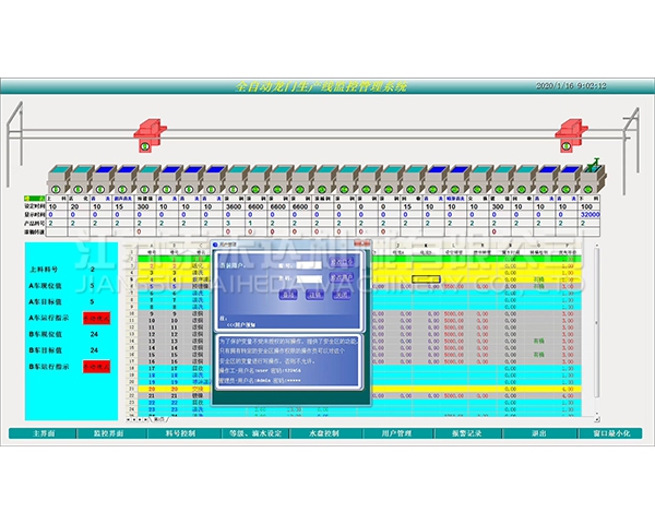 铜仁全自动龙门生产线监控管理系统